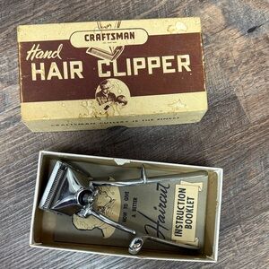 Craftsman Chrome Hand Hair Clipper - Silver